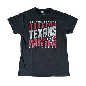 NFL Texans Black and Red Short Sleeve Tee